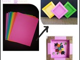 Diy Frame / Shadow Frames / Quilled Frame / Paper Origami Photo Frame