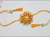 Handmade Designer Rakhi | Quilling Rakhi Tutorial Part i