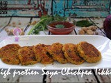 High Protein and Low Calorie: Soya-Chickpea Tikki