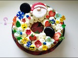 How to Make a trendy number/letter cake - Eggless Tart Cake/Eggless Cookie Cake/Christmas Tart Cake