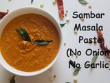 Indian Temple Style Sambar Masala Paste / How to Make Everyday Masala Paste