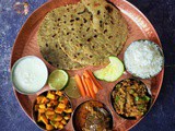 Maharashtrian Bhakri Thali Recipes | Special Maharashtrian Veg Thali Recipe