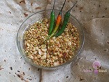 Peanut-Thecha / Peanut-Green chilli chutney / Peanut-खरडा