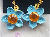 Quilling Flower Earrings