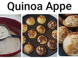 Quinoa Veggie Appe | Instant Pot Veg. Quinoa Appe | Low Carb, High Protein Quinoa Appam