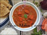 Shahi Matar Paneer