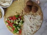 TikTok Tortilla Hack | Tortilla Wrap Trend | Hummus and Falafel Tortilla Wrap | Lebanon-Inspired Filling