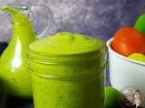 Vegan Avocado-Cilantro Vinaigrette | How to Make Vegan Avocado Vinaigrette Dressing for Salad