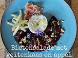 Bietensalade met geitenkaas