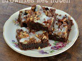 Brownies met amandelmeel, hazelnoten en rozijnen