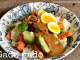 Gado gado met zelfgemaakte pindasaus