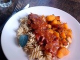 Pasta met pompoen