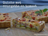 Quiche met tomaat en courgette