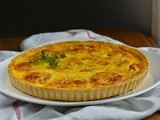 Quiche met tomaat, kaas en tijm