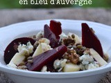 Rode bietensalade met bleu d'Auvergne
