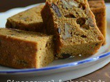 Sinaasappel & chocolade cake met walnoten