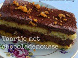 Taartje met chocolademousse en karamel