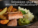 Zalm met avocado-chimichurri