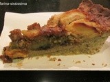 Crostata di grano saraceno con mele e confettura di ribes rosso