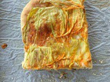 Focaccia con fiori di zucca