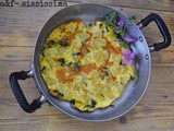 Frittata con patate e malva