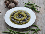 Gnocchi viola con pesto ai fagiolini