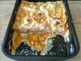 Lasagna fiori di zucca, ricotta e alici