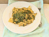 Mandilli de sea con pesto genovese