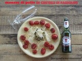 Mousse di pollo in cestelli di fagiolini