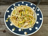 Pasta con fiori di zucca