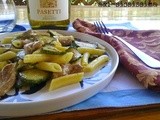 Penne tonno fresco e zucchine