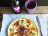 Quiche con fiori di zucca farciti