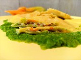 Ravioli ripieni di ricotta e fiori di zucca