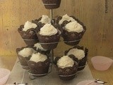 Red Velvet Cupcakes con frosting al cocco