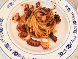 Spaghetti con sugo di polpo