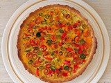 Torta di rose con verdure