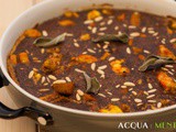 Clafoutis di zucca, gamberi e cacao per San Valentino