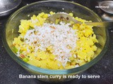 Banana stem Curry