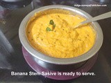 Banana Stem Sasive. (Mustard)