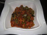 Brinjal - Capsicum - Tomato Curry
