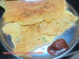 Carrot Chutney Millet Dosa