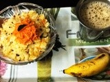 Carrot -Curd -Coconut Upma