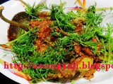 Chutney Powder Stuffed Brinjal