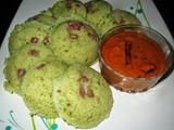 Cucumber Rava Idli -Mango Chutney