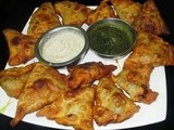 Dil Leaves - Sweet Potato  Palya (Dry Curry ) & Samosa