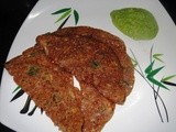 Instant Ragi Dosa with Cucumber Chutney