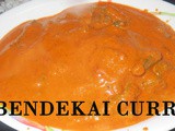 Lady's Finger Coconut Curry (Bendekai Kai rasa)