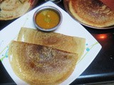 Mixed dals +Horse gram Chutney Dosa