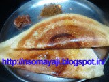 Moong Dal -Millet Dosa