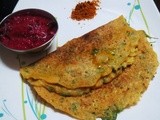 Moong Dal - Millet Flour Dosa (Jowar Flour)